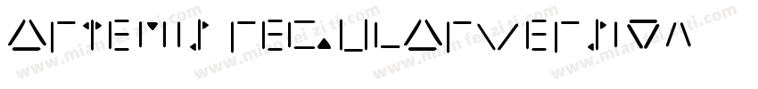 Artemis RegularVersion 1001Fontse字体转换